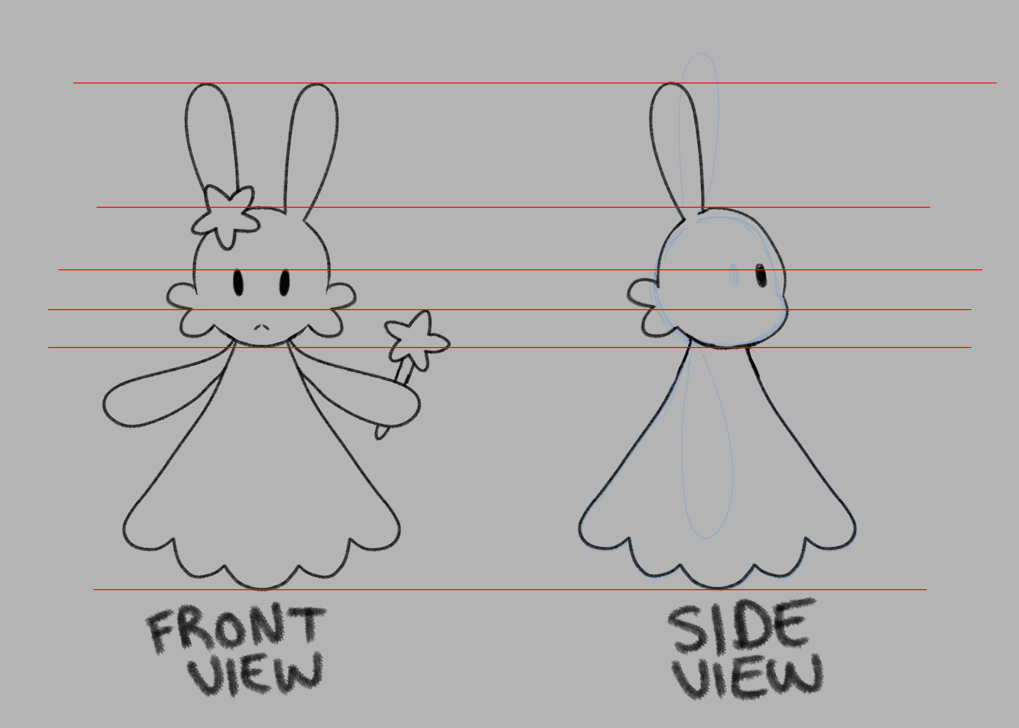 Reference Views for 3D Modeling (Front and Side)